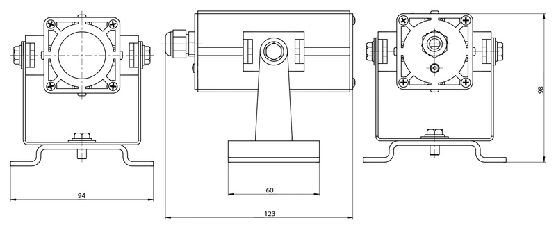 Светодиодный прожектор DS-LFL-008-1x3
