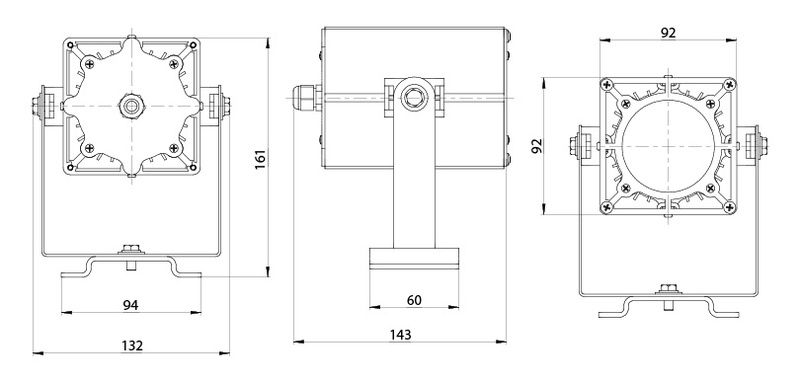 Светодиодный прожектор DS-LFL-025-1x12