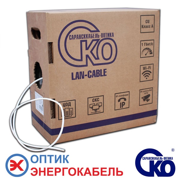 LAN-кабель F/UTP Сat 5e ZH нг(А)-HF 4x2х0,52