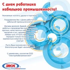 С Днем работника кабельной промышленности!