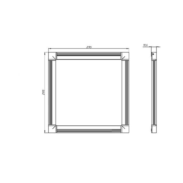 светодиодный светильник SLIMPANEL.2-P300x300-8 (DS-DVO-008-2-Р300x300)