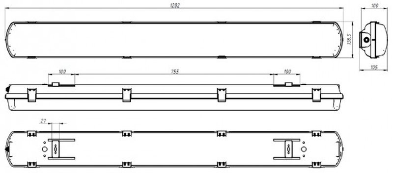 светодиодный светильник INDUSTRY.Р 44 (LL-ДСП-01-044-0410-65)