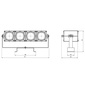 Светодиодный прожектор DS-LFL-100-4x12 (2x2)