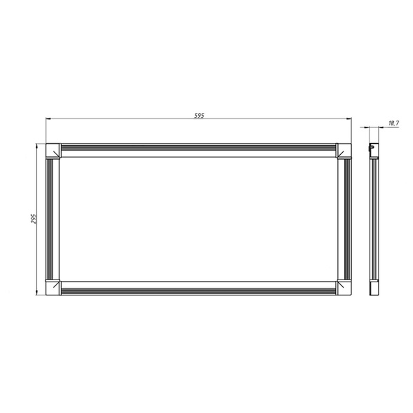 светодиодный светильник SLIMPANEL.2-P300x600-15 (DS-DVO-015-2-Р300x600)
