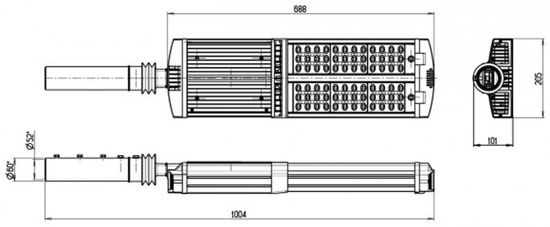 светодиодный светильник MAG4-160-236
