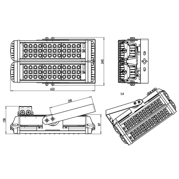 светодиодный светильник INDUSTRY.3-160-236