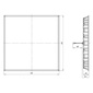 Офисный светильник OFFICE 28-Р600x600 (LL-DVO-028-Р600x600)