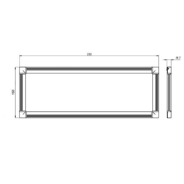светодиодный светильник SLIMPANEL.2-P150x600-8 (DS-DVO-008-2-Р150x600)