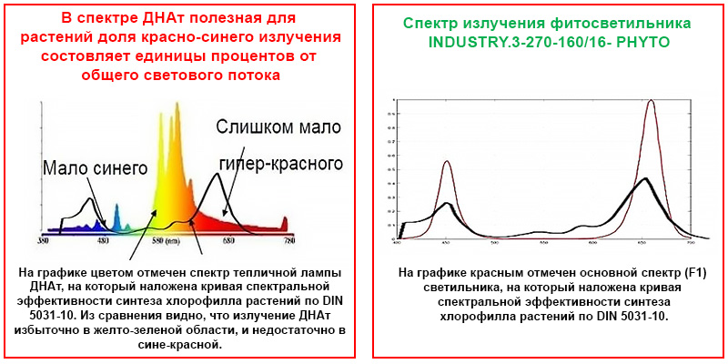 Графики фитосветильники