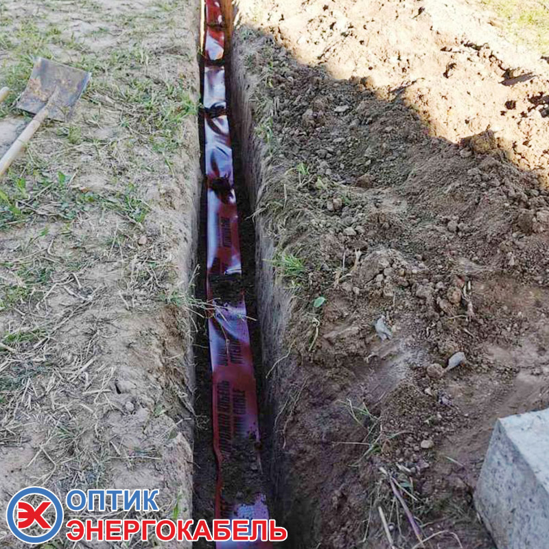 Прокладка кабеля в земле