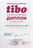 Диплом участника TIBO 2018
